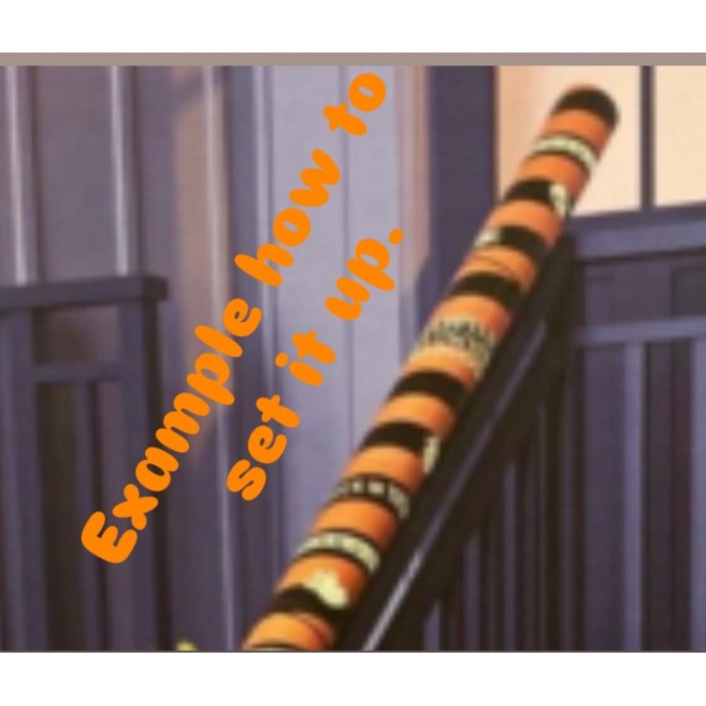 Halloween Candy Decoration Loot Chute Orange Gothic Witchy Party
